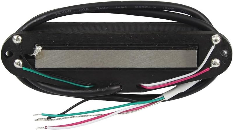 OriPure Hot Dual Rail Pickups Alnico5 Single-Coil-Sized Humbucker 6.2K Fit ST/SQ Style Electric Guitar, Full Black - Image 3